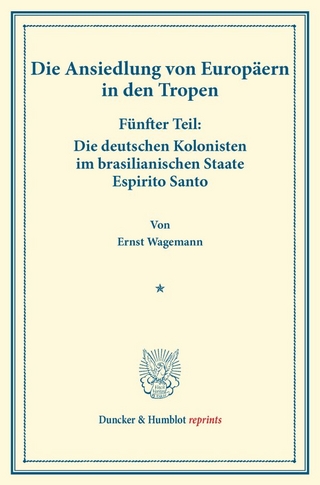 Die deutschen Kolonisten im brasilianischen Staate Espirito Santo.