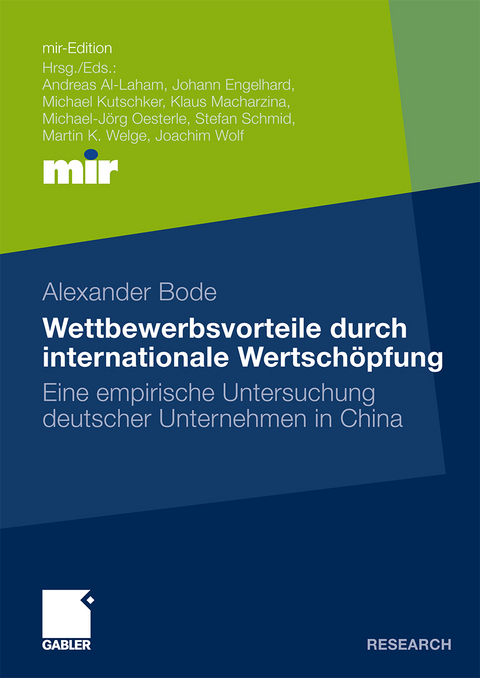 Wettbewerbsvorteile durch internationale Wertschöpfung - Alexander Bode