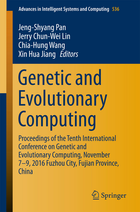 Genetic and Evolutionary Computing - 