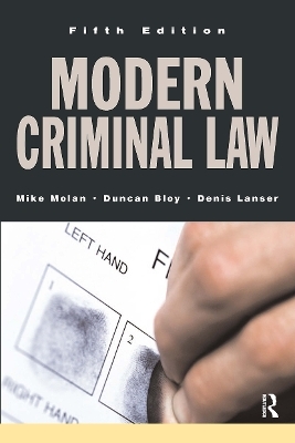 Modern Criminal Law - Mike Molan