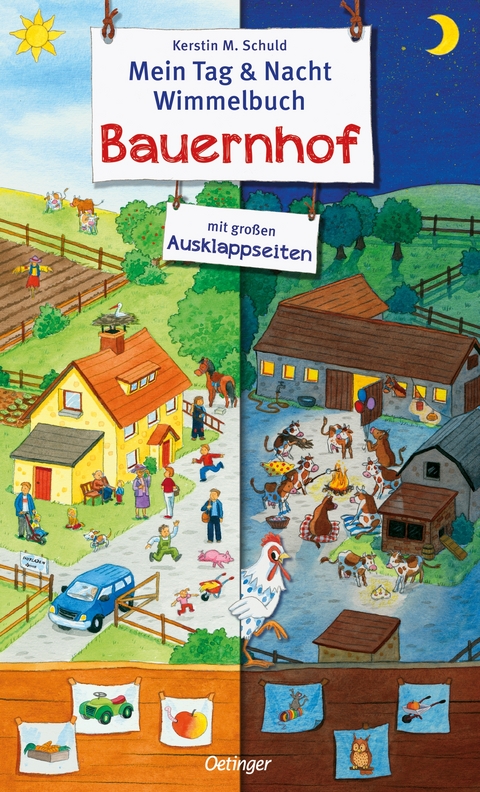 Mein Tag & Nacht Wimmelbuch. Bauernhof - Kerstin M. Schuld