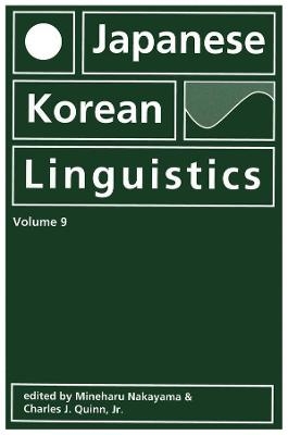 Japanese/Korean Linguistics, Volume 9