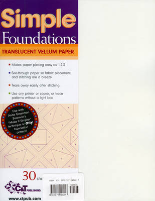 Simple Foundations Translucent Vellum Paper -  Various, C&amp Publishing;  T