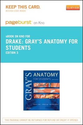 Gray's Anatomy for Students Elsevier eBook on Intel Education Study (Retail Access Card)