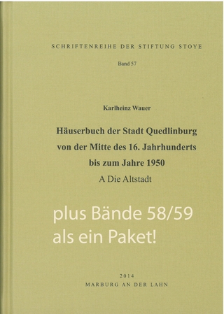 3 Bde. Häuserbuch der Stadt Quedlinburg von der Mitte des 16. Jahrhunderts bis zum Jahre 1950