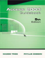 Access 2003 Guidebook for Office XP