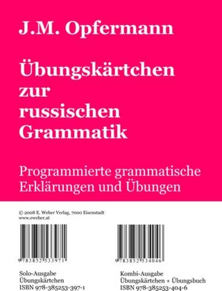 Russische Übungsgrammatik mit Übungskärtchen (Kombi-Ausgabe)