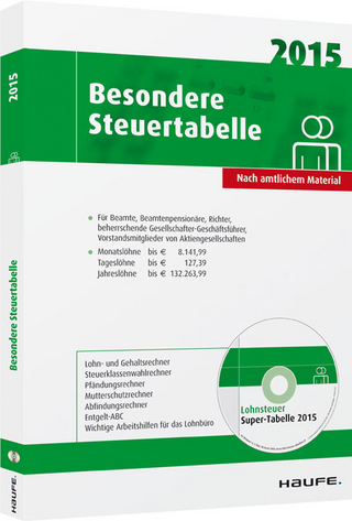 Besondere Steuertabelle 2015