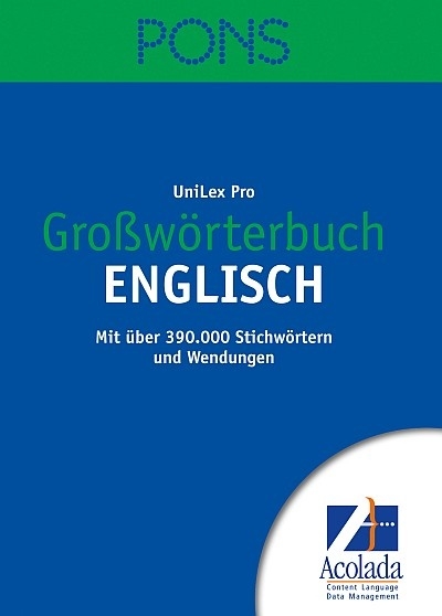 PONS Gro&szlig;w&ouml;rterbuch Englisch