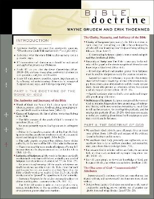 Bible Doctrine Laminated Sheet - Wayne A. Grudem, Erik Thoennes