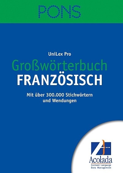 PONS Gro&szlig;w&ouml;rterbuch Franz&ouml;sisch - 