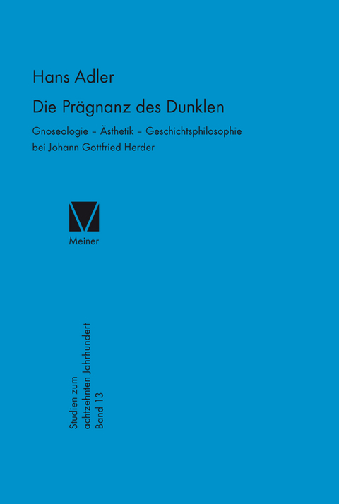 Die Pr&auml;gnanz des Dunklen - Hans Adler