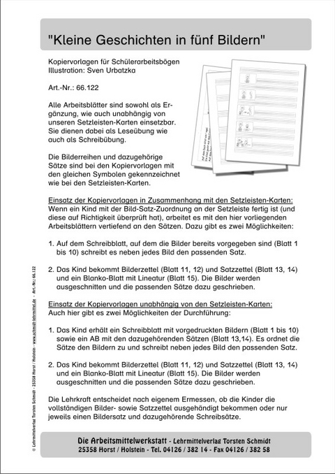 Kopiervorlagen "Kleine Geschichten in f&uuml;nf Bildern" - 