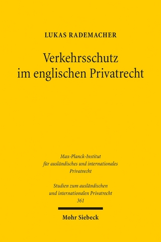 Verkehrsschutz im englischen Privatrecht