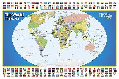 World For Kids, The, Poster Sized, Boxed - National Geographic Maps