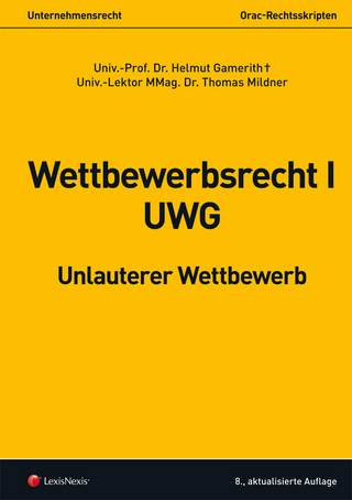 Wettbewerbsrecht I - UWG