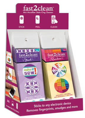 Fast2clean Jewel & Rainbow Mini Microfiber Static-Cling Cleaners Pop