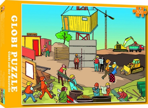 Puzzle Globi auf der Baustelle