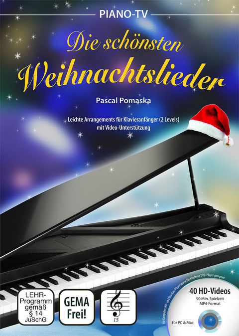 Piano-TV: Die sch&ouml;nsten Weihnachtslieder (mit DVD) - Pascal Pomaska
