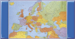 Europa Schreibunterlage