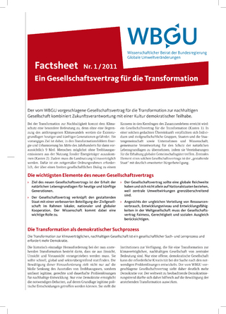 Ein Gesellschaftsvertrag für die Transformation