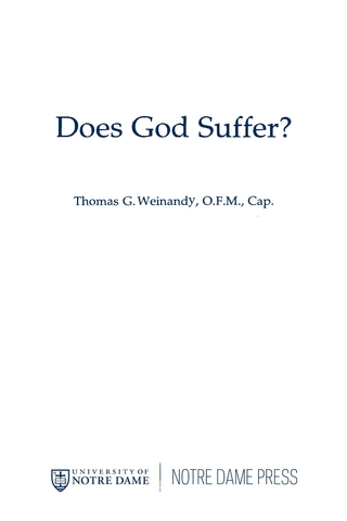 Does God Suffer?