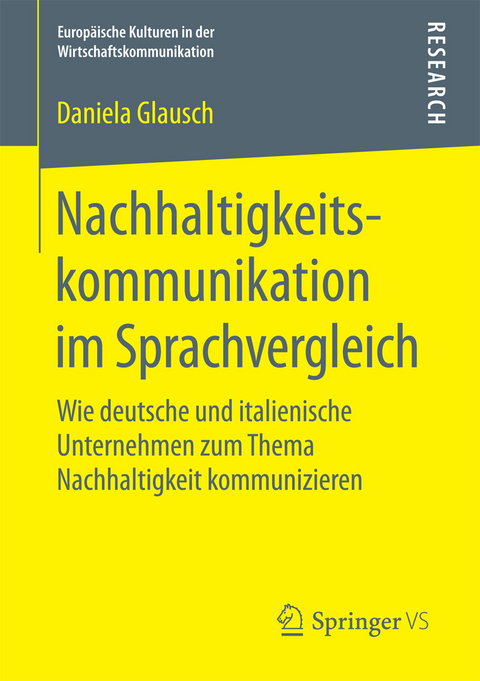 Nachhaltigkeitskommunikation im Sprachvergleich - Daniela Glausch