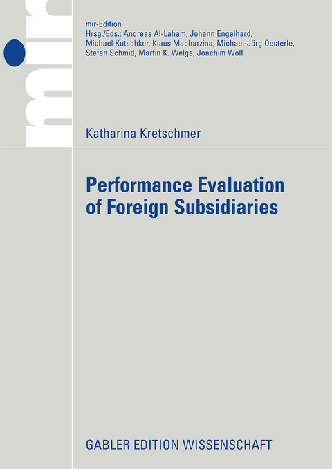 Performance Evaluation of Foreign Subsidiaries - Katharina Kretschmer