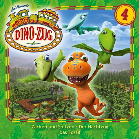 Der Dino-Zug - Zacken und Spitzen / Der Nachtzug / Das Fossil, 1 Audio-CD