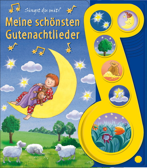 6-Button-Liederbuch, Meine sch&ouml;nsten Gutenachtlieder - 