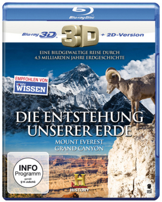 Die Entstehung unserer Erde 3D, 1 Blu-ray