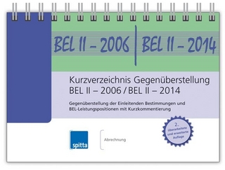 Kurzverzeichnis Gegenüberstellung BEL II – 2006 / BEL II – 2014
