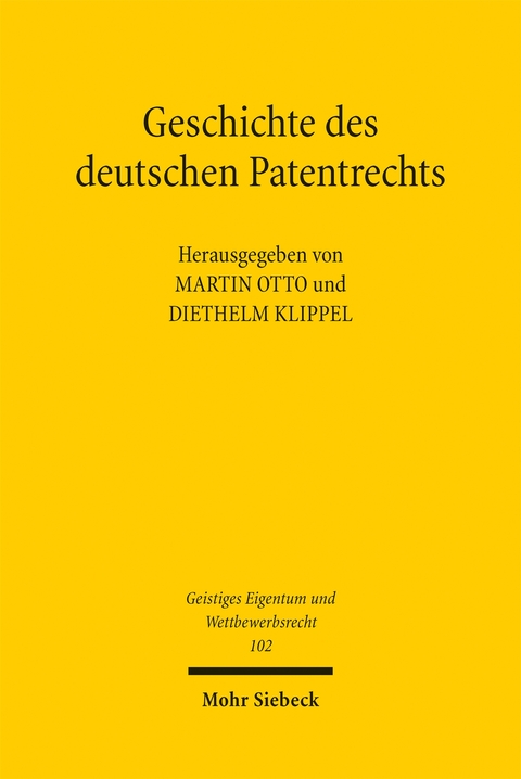 Geschichte des deutschen Patentrechts - 