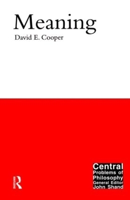 Meaning - David E. Cooper