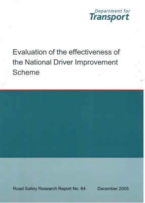 Evaluation of the Effectiveness of the National Driver Improvement Scheme