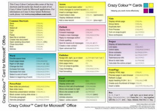 Crazy Colour Quick Reference Card for Microsoft Office