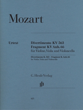 Wolfgang Amadeus Mozart - Divertimento KV 563 · Fragment KV Anh. 66