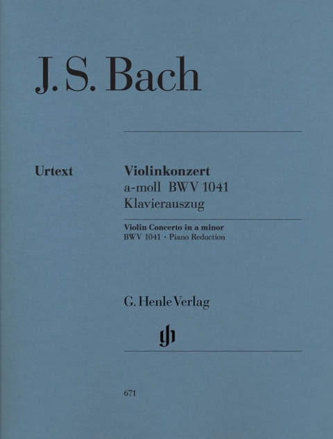 Johann Sebastian Bach - Violinkonzert a-moll BWV 1041 - 