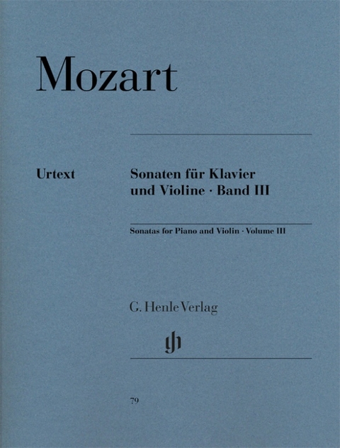Wolfgang Amadeus Mozart - Violinsonaten, Band III - 