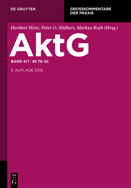Aktiengesetz / &sect;&sect; 76-91