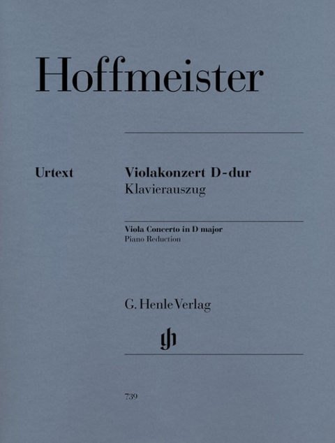 Franz Anton Hoffmeister - Violakonzert D-dur - 