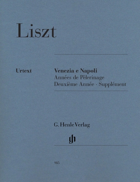Franz Liszt - Venezia e Napoli - 