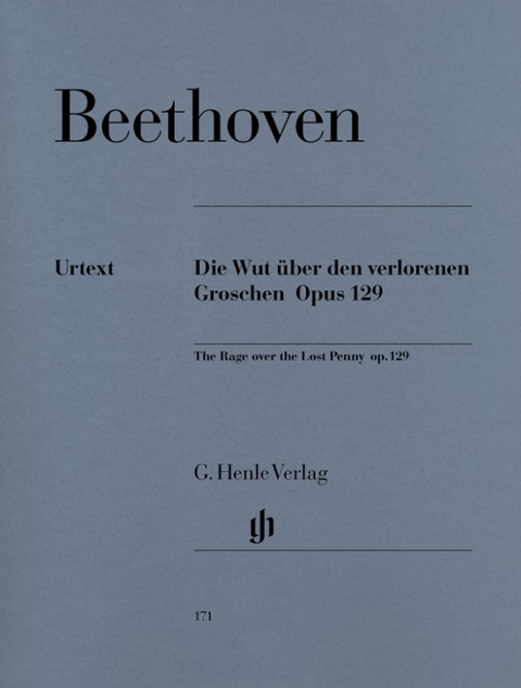 Ludwig van Beethoven - Alla Ingharese quasi un Capriccio G-dur op. 129 (Die Wut &uuml;ber den verlorenen Groschen) - 