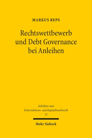 Rechtswettbewerb und Debt Governance bei Anleihen
