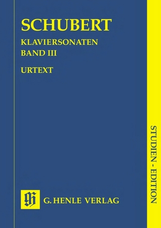 Franz Schubert - Klaviersonaten, Band III (Frühe und unvollendete Sonaten)