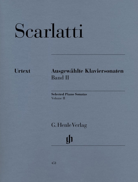 Domenico Scarlatti - Ausgew&auml;hlte Klaviersonaten, Band II - 
