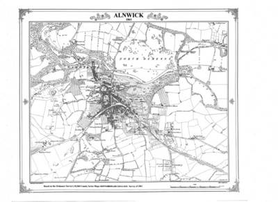 Alnwick 1861 Map -  Heritage Cartography