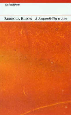 A Responsibility to Awe - Rebecca Elson