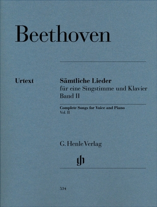 Ludwig van Beethoven - Sämtliche Lieder und Gesänge mit Klavier, Band II