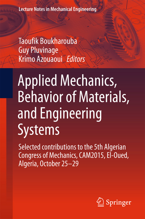 Applied Mechanics, Behavior of Materials, and Engineering Systems - 
